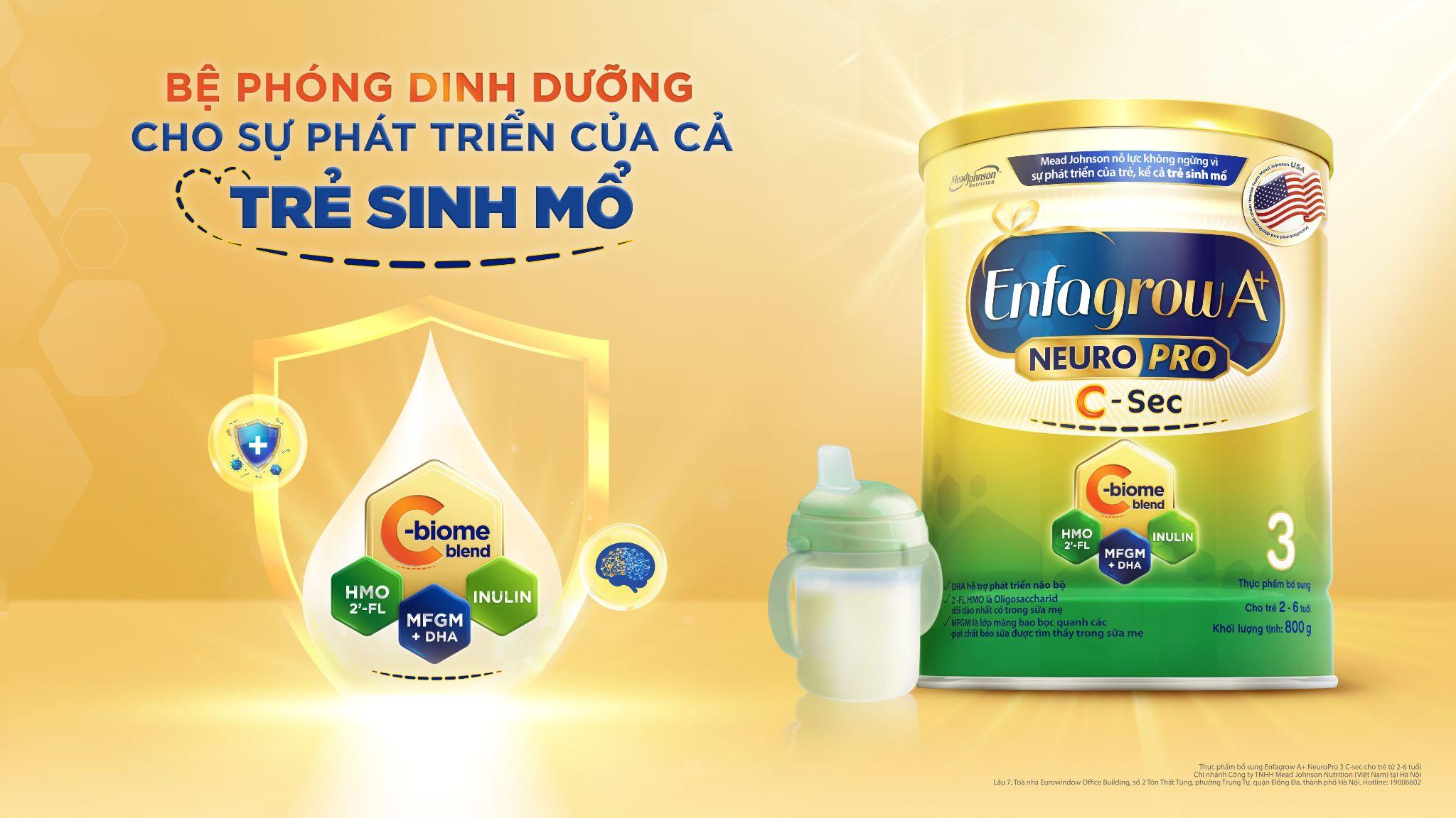 Enfagrow A+ số 3 là sữa phát triển trí não cho be 4 tuổi trở lên