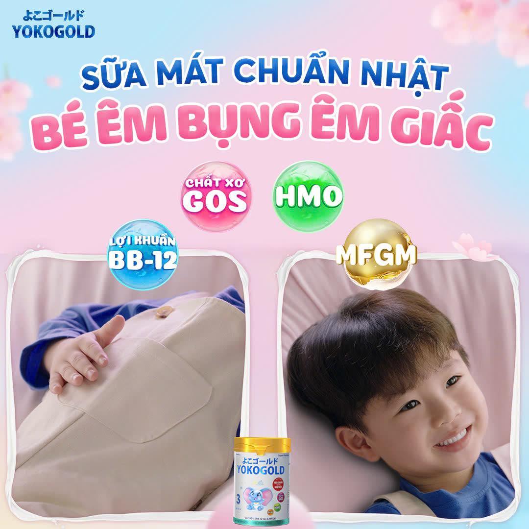 sữa mát cho trẻ bị táo bón YokoGold