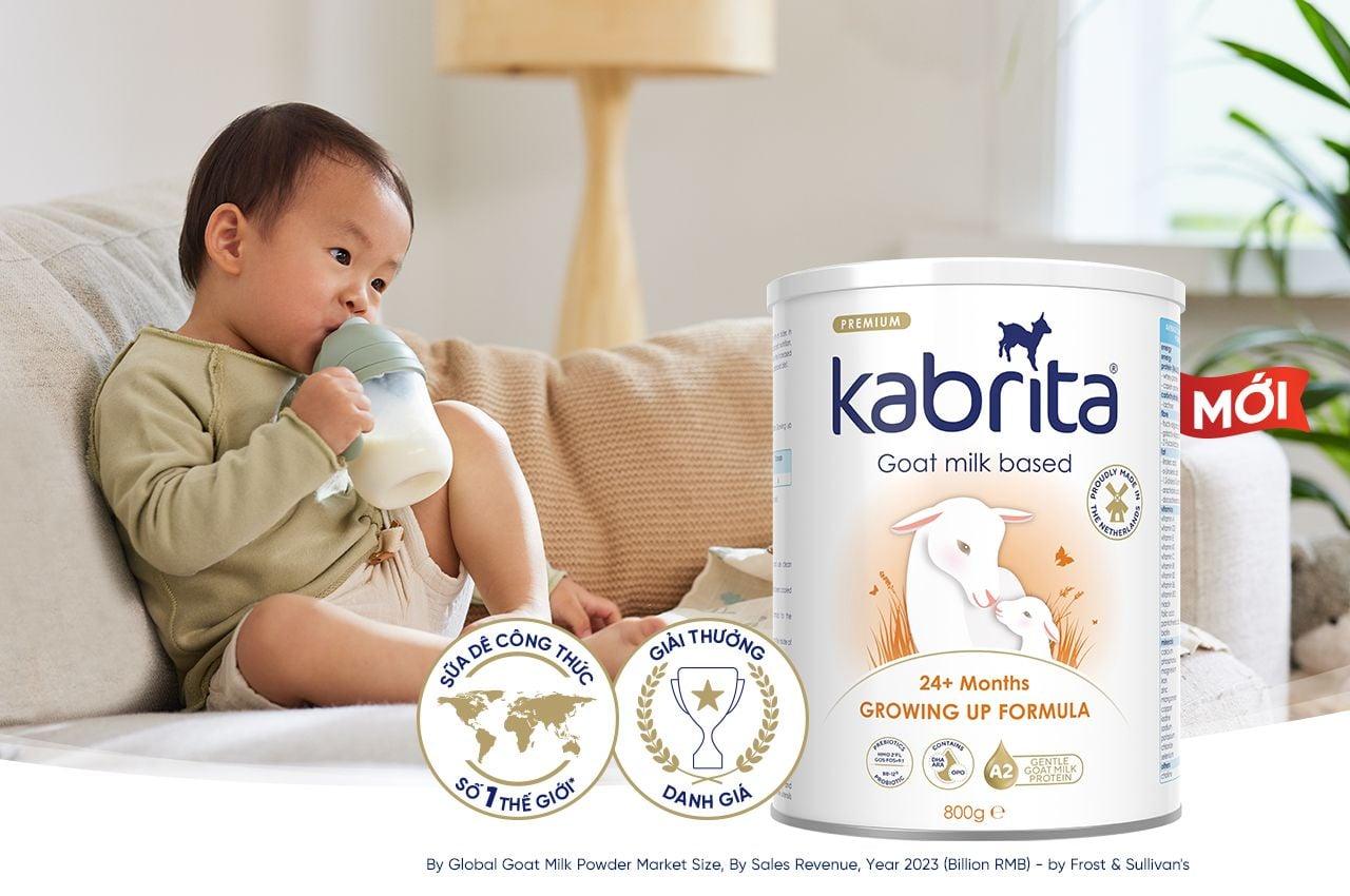 Dòng sữa mát cho trẻ táo bón Kabrita