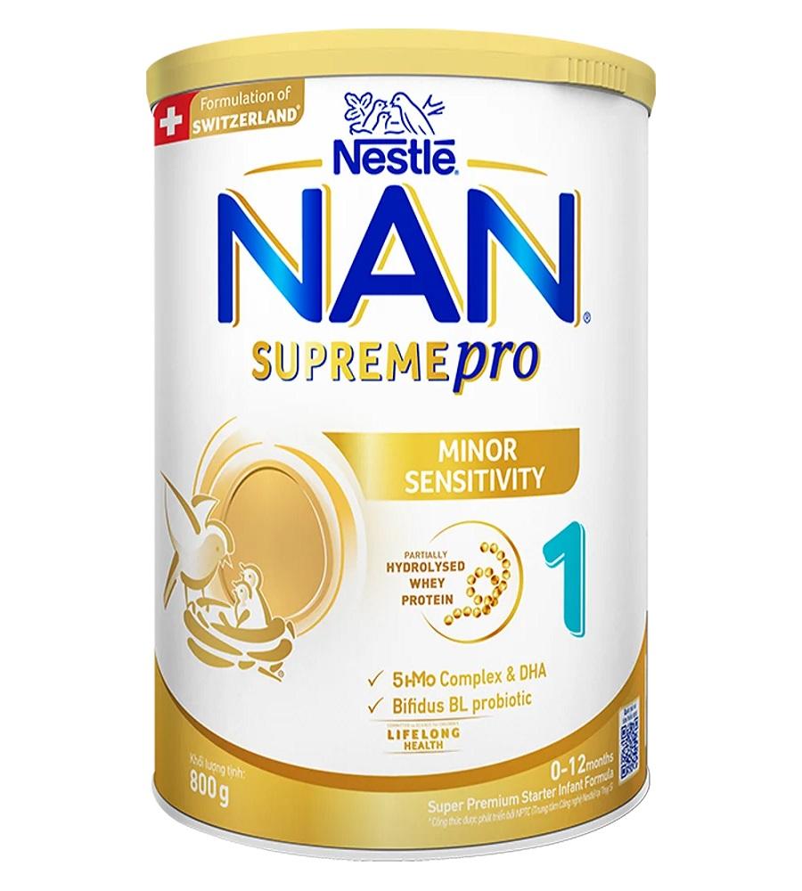 Sữa cho trẻ nôn trớ NAN Supreme Pro chăm sóc hệ tiêu hóa cho con