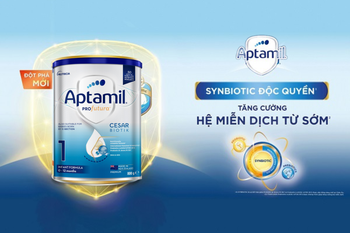 Aptamil Profutura KID CESARBIOTIK số 1 là sữa tăng cân cho bé 0 - 6 tháng