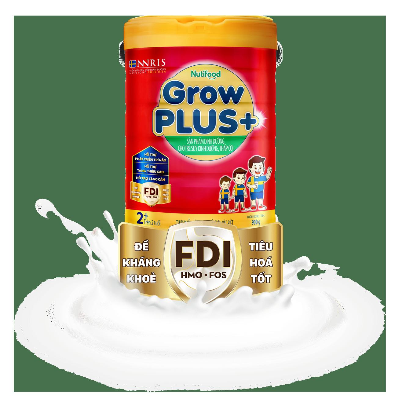 Sữa bột tăng cân cho trẻ NutiFood Grow Plus+ 3 nhãn đỏ